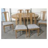 VNTG Brin 6 Chairs & Expandable Dining Table Set