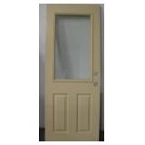 79" x 29.5" Wooden Two Tone Window (35"x19") Door