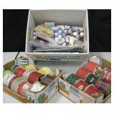 Lot of Various Festive Ribbons & Other Crafts Item