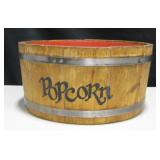 Spauldinng & Frost Co. Whiskey Barrel Popcorn Bowl