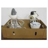 2 VNTG Dual Stand Mixer & Glass / Porcelain Bowl