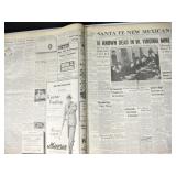 Vintage Santa Fe March 1937 Newspaper Article Book