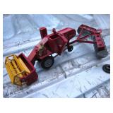 Vtg Lesney Massey Ferguson Tractor w/ Plow