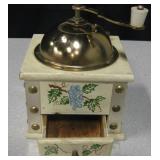 VNTG Wood & Brass Euro Styled Coffee Grinder