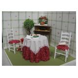 VNTG Miniature Wood Deco Corner Room