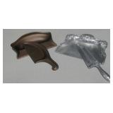 Vintage Styled Metallic Butler Table Scraper & Pan