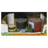 Vintage & Rustic Tin & Pewter Storage Cans