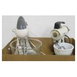 2 VNTG Dual Stand Mixer & Glass / Porcelain Bowl