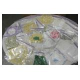 Lot of Various Hand Made Yarn & Lace Dollies