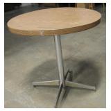 Formica Top Round Cafe Table w/ Chrome Base
