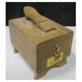 Vintage Kiwi Oak Shoe Server Kit w/ Some Polish