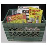 Crate w/ Auto Air Compressor, Hardware & Tools