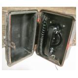 Vtg Cast Iron Kellogg Outdoor Telephone Call Box