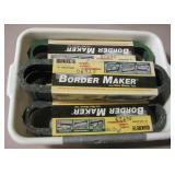 4 NIP Quikrete Border Maker Mold Forms