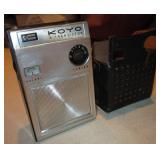 Kyoto 8 Transistor Radio w/ Partial Leather Case