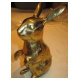 6.5" Tall Brass Bunny