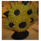 Sunflowers Cast Iron Door Stop