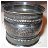Vtg Sterling Silver Napkin Ring - L09S Hallmarked