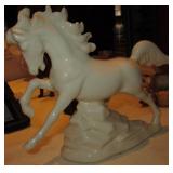 6" Ceramic Horse Statue - Signed At Base