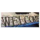 48" Wide Metal Welcome Sign