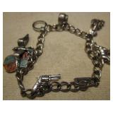 Charm Bracelet w/ Sterling Silver Marked Charms