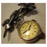 10KT Gold Fill Gruen Brooch Watch