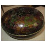 3.75" Diameter Cloisonne Trinket Bowl w/ Lid