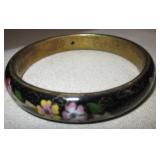 Cloisonne Floral Decorated Bracelet