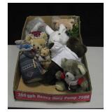 Lot of Various Plush Animal Figure Toys