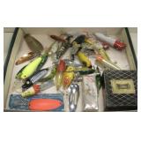 Box Of Assorted Fishing Lures - Some Vintage