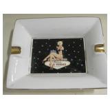 Las Vegas Foxy Lady Dual Side Porcelain Ashtray
