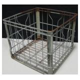 VNTG Creamland Metal Milk Crate, 11"x12.5"x12.5"