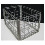 VNTG Borden Metal Milk Crate, 11" x 12.5" x 18.5"