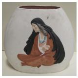 Lana Paicor Signed N.A. Woman Figure Ceramic Vase