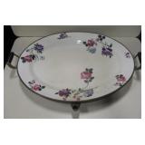 Vintage Porcelain & Copper Charger Plate Warmer