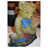 Teddy Bear Cast Iron Door Stop - Wright Studios