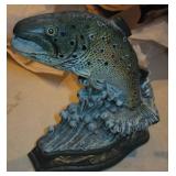 Trout Fish Cast Iron Door Stop - Wright Studios