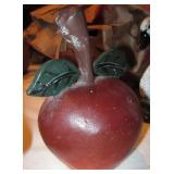 Apple Cast Iron Door Stop