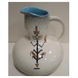 N.A. Ceramic Glazed Gourd Form Pitcher by Maisel