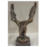 14.5" R. Lawrence 1982 Cast Bronze Eagle Statue