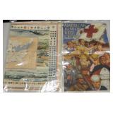 VNTG WWII Red Cross & Aviation Art Posters