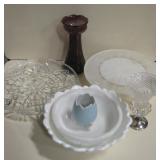 Americana & Milk Glass Bowls, Plates & Table Items