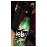 19" Tall 3 Quart Collectible Heineken Glass Bottle