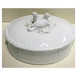 VNTG Royal Worcester China Dove Serving Pot