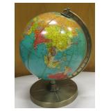 Vintage Replogle 10" Library Illuminated Globe