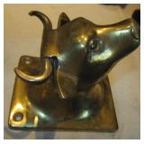 4" Tall Brass Steer Head Hook