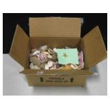 Lot of Beach Sea Shells Star Fish & Petrified Wood