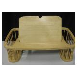 Adjustable Wooden Bed Tray w/ Dual Side Book Racks