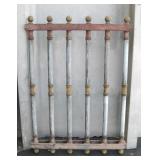 VNTG Deco Wooden Polychrome Garden Fence / Gate