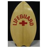 Wood Lifeguard Paddle Board - 19.5" x 35"